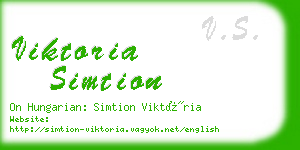 viktoria simtion business card
